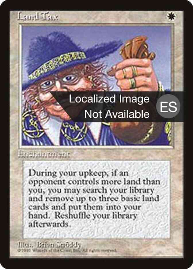 Land Tax - Japanese [34] [Fourth Edition Black Border: Japanese] [Non-Foil]