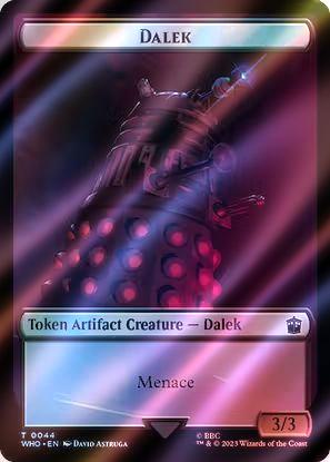 Alien Insect Token (51) // Dalek Token (44) [Universes Beyond: Doctor Who: Tokens] [Surge Foil]