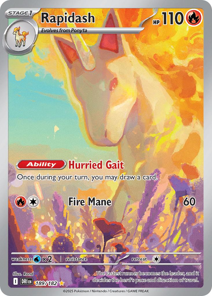 Rapidash - 189/182 - Illustration Rare [sv10-189] [Ultra]