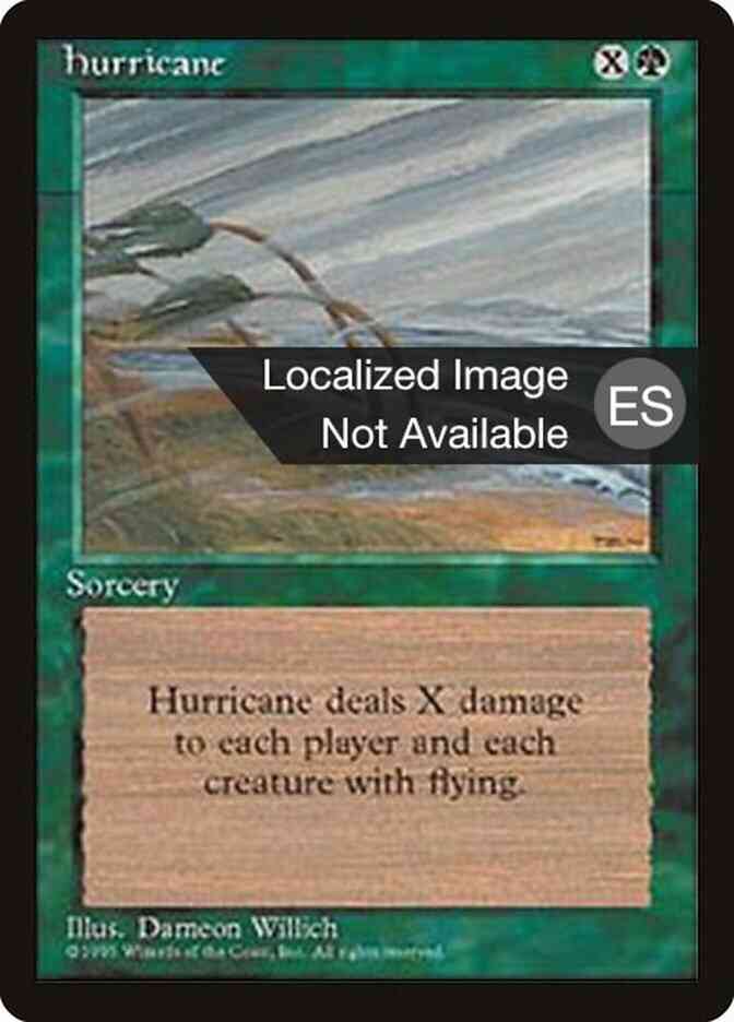 Hurricane - Chinese [251] [Fourth Edition Black Border: Chinese] [Non-Foil]