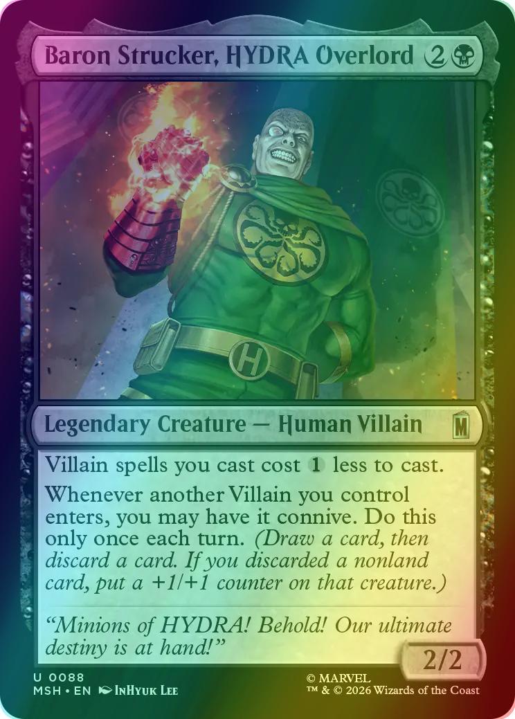Baron Strucker, HYDRA Overlord [88] [Marvel Super Heroes] [Foil]