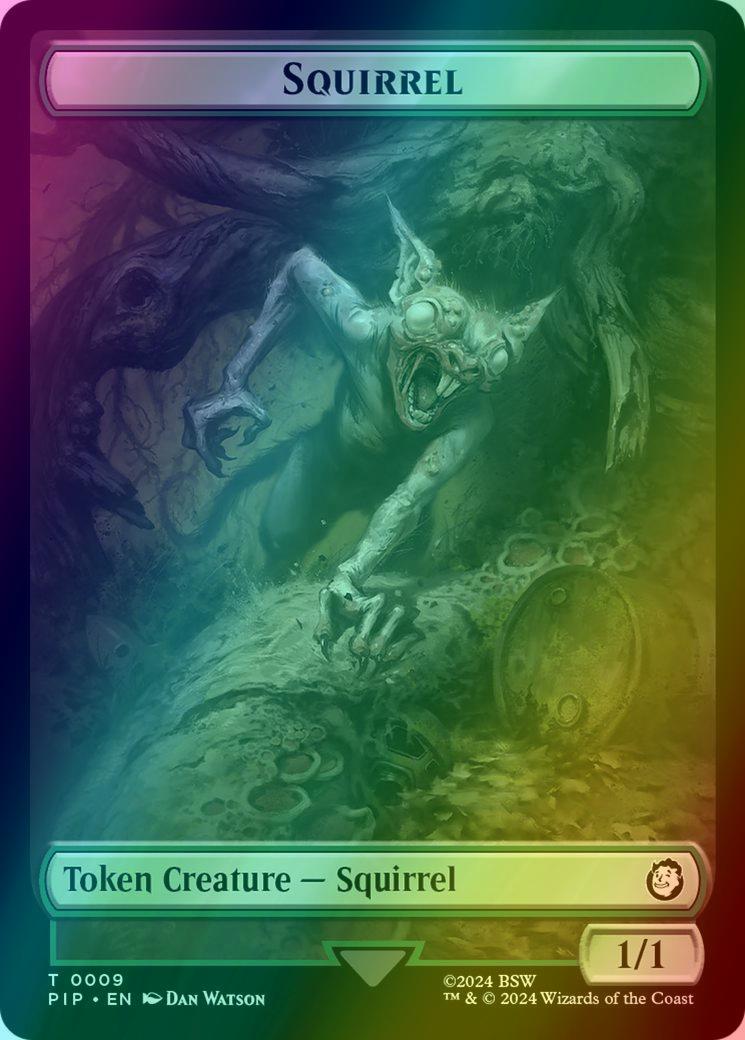 Radiation Token (22) // Squirrel Token (09) [Fallout: Tokens] [Foil]