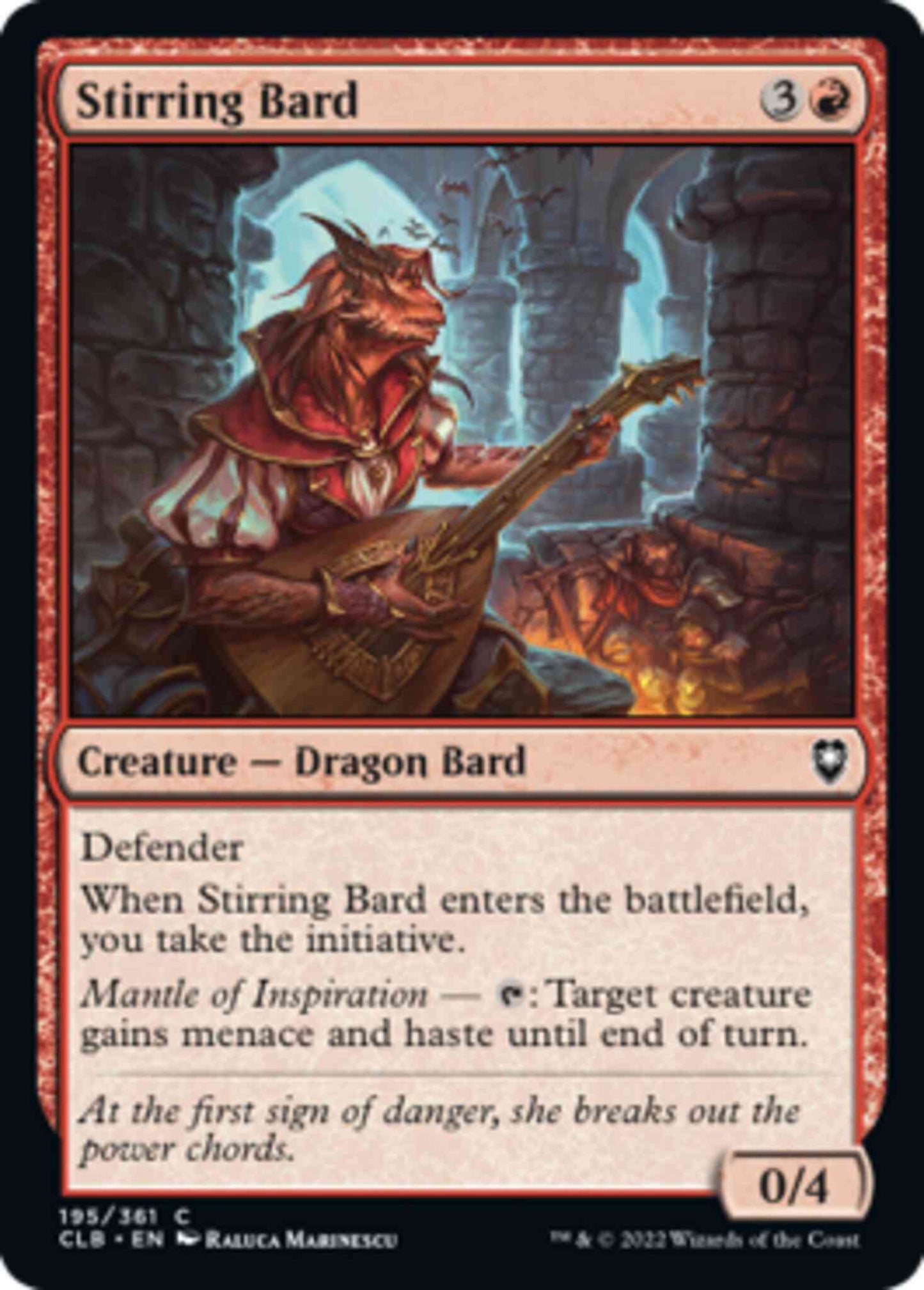 Stirring Bard [195] [Commander Legends: Battle for Baldur's Gate] [Non-Foil]