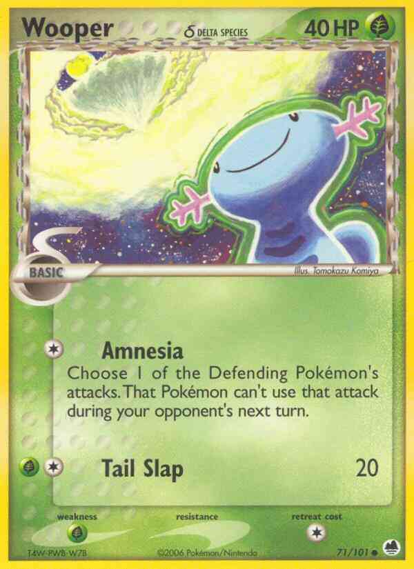 Wooper δ - 71/101 - Common [ex15-71] [Reverse Holo]