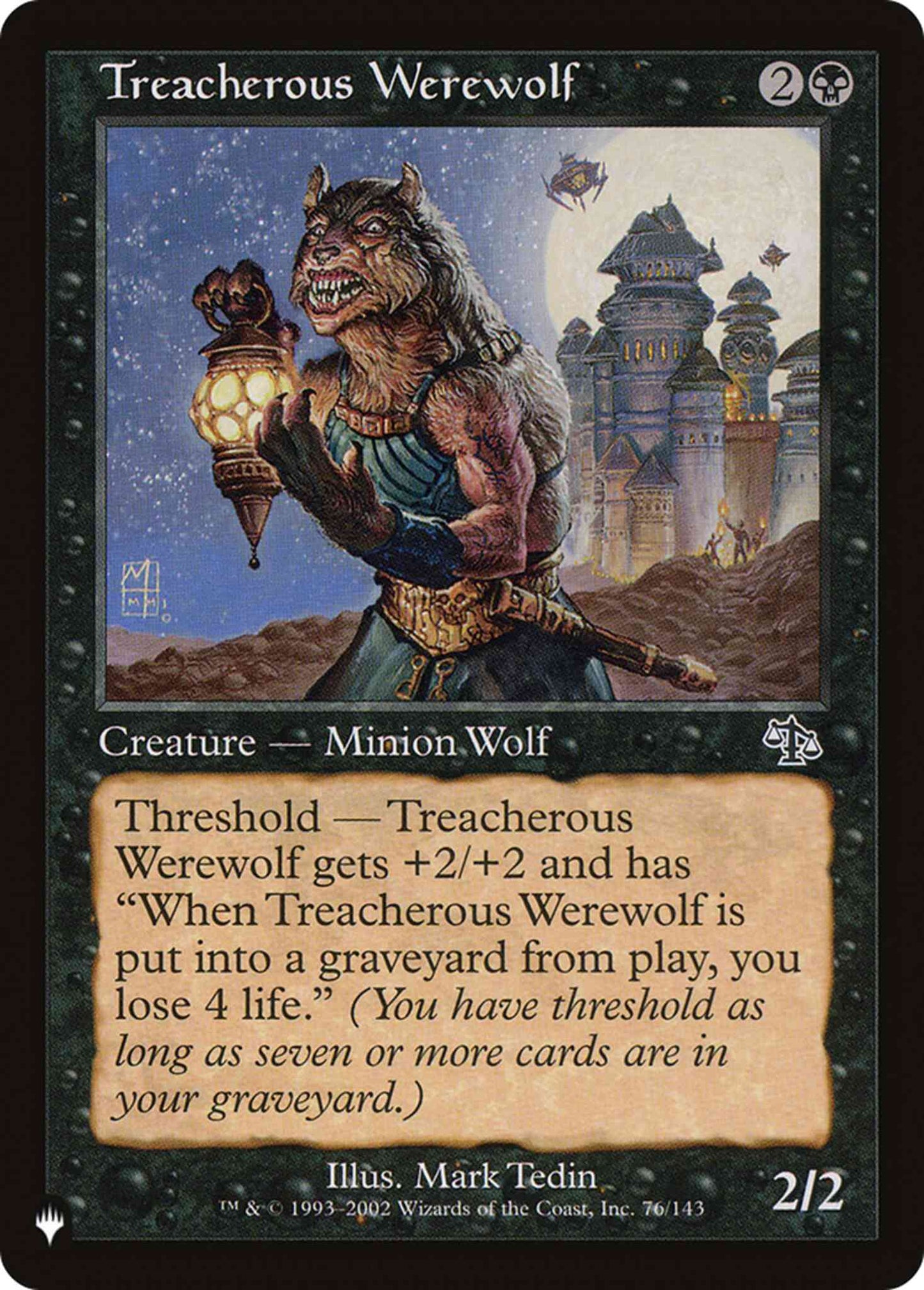 Treacherous Werewolf [JUD-76] [The List] [Non-Foil]