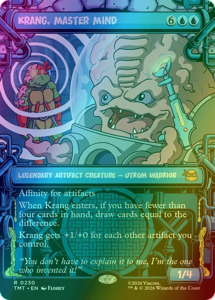 Krang, Master Mind [230] [Sewer Frame] [Teenage Mutant Ninja Turtles] [Foil]