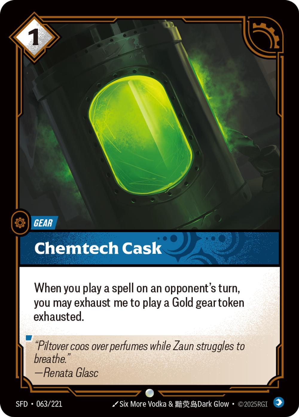 Chemtech Cask - 063/221 [Spiritforged] [Non-Foil]