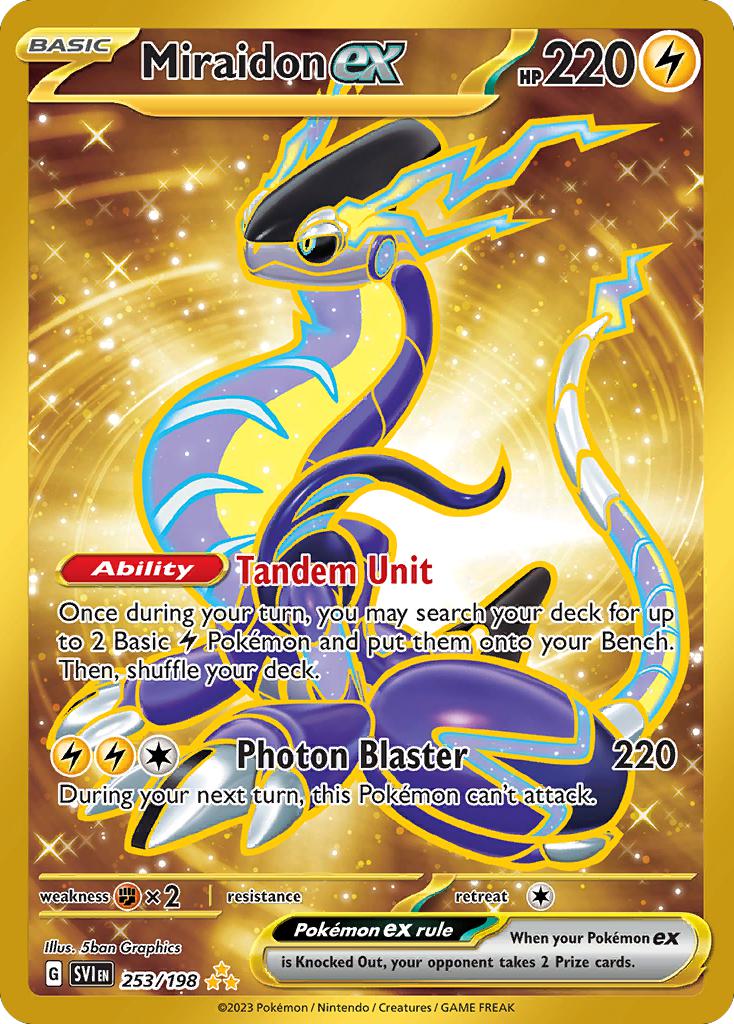 Miraidon ex - 253/198 - Hyper Rare [sv01-253] [Secret]