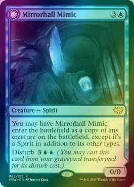 Mirrorhall Mimic // Ghastly Mimicry [68] [Innistrad: Crimson Vow] [Foil]