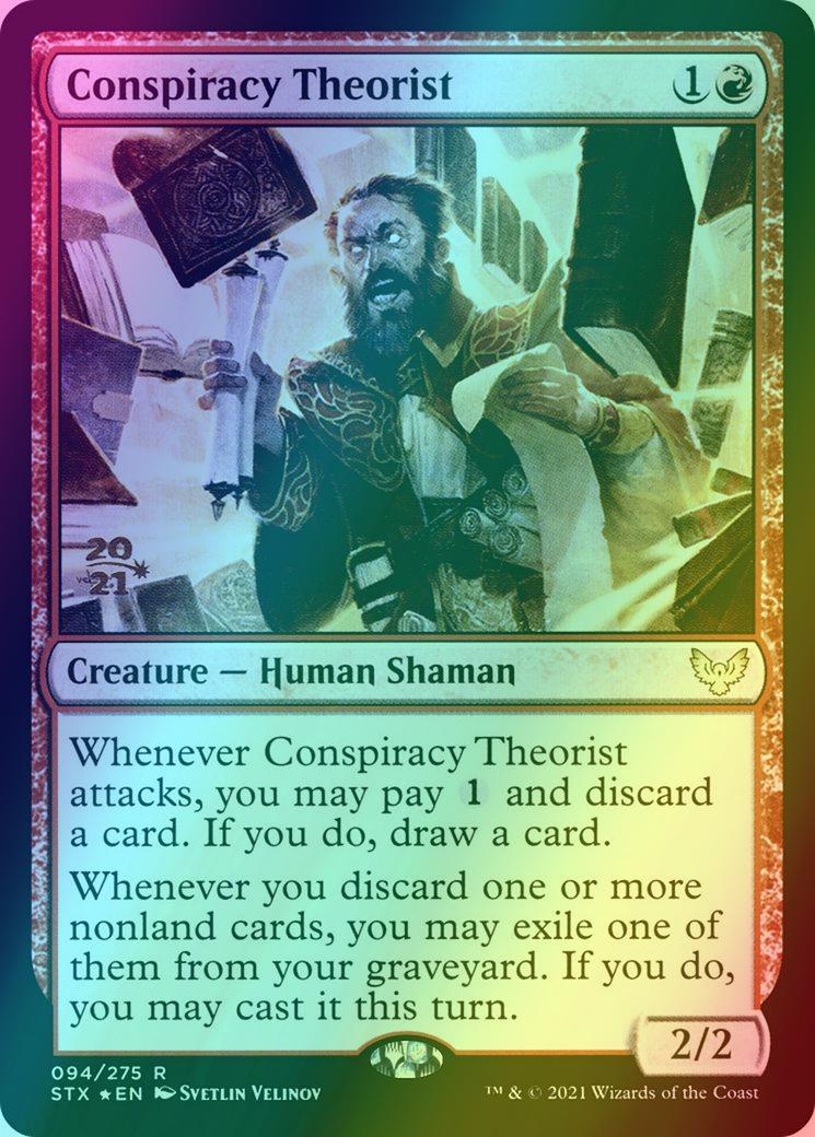 Conspiracy Theorist [Prerelease] [94s] [Strixhaven: School of Mages Promos] [Foil]