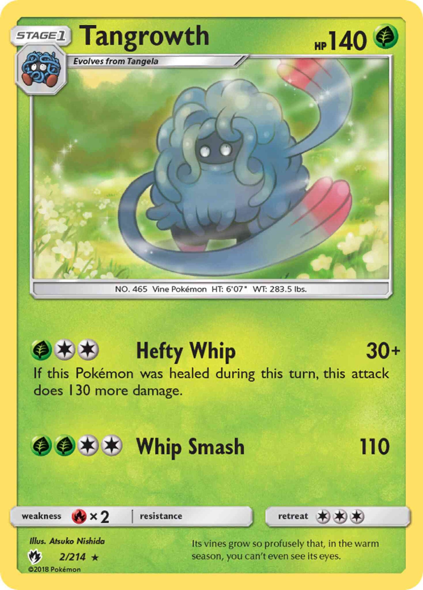 Tangrowth - 2/214 - Rare [sm8-2] [Non-Holo]