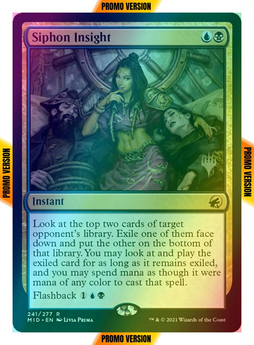 Siphon Insight [Promo Pack] [241p] [Innistrad: Midnight Hunt Promos] [Foil]