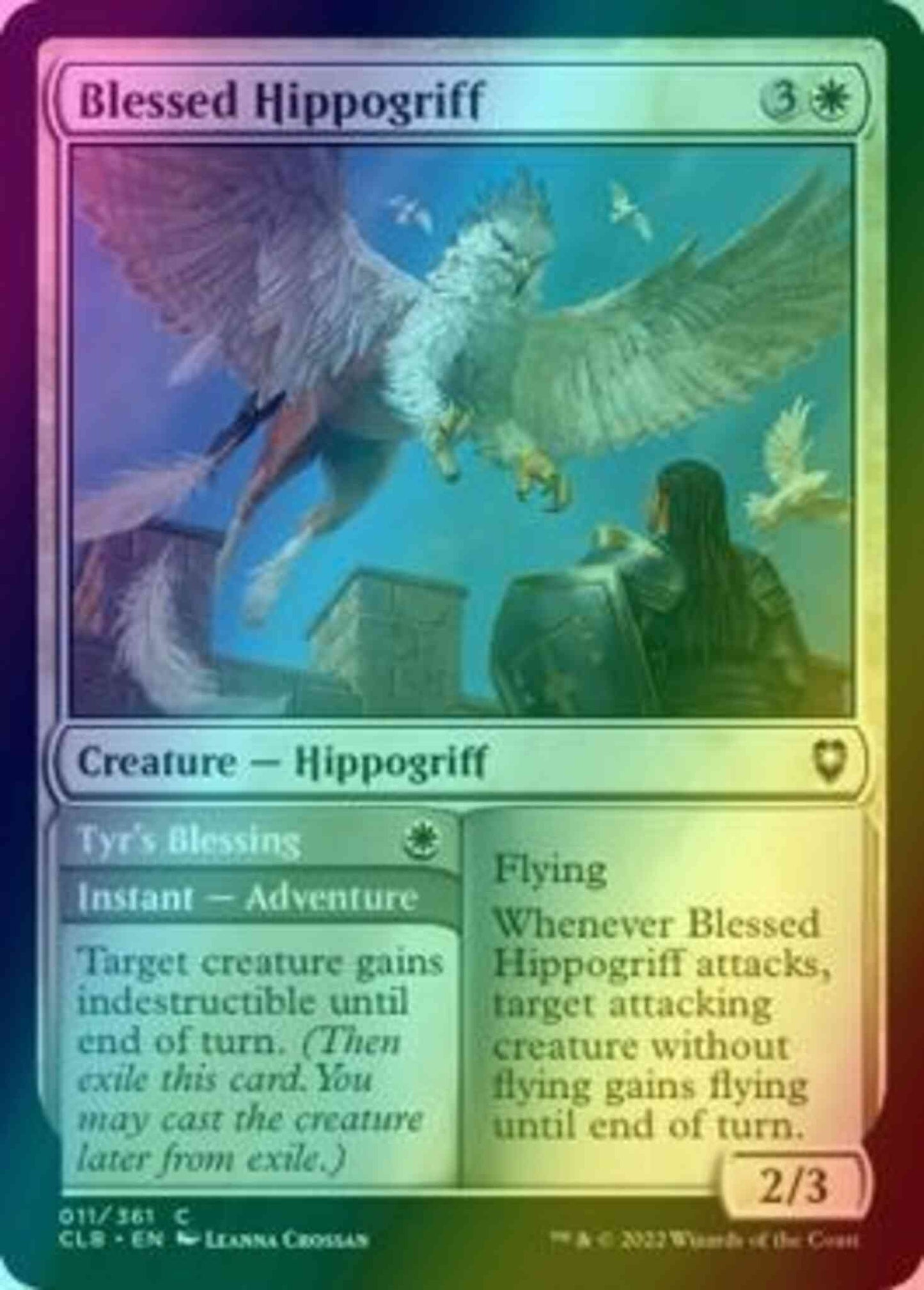 Blessed Hippogriff // Tyr's Blessing [11] [Commander Legends: Battle for Baldur's Gate] [Foil]
