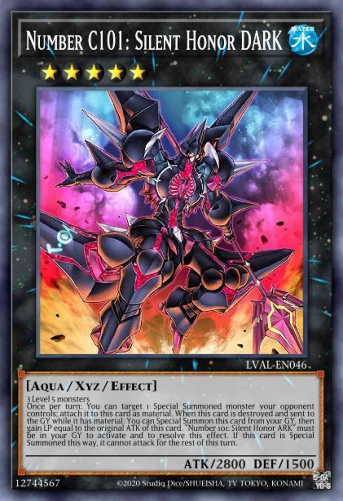 Number C101: Silent Honor DARK - MP14-EN218 - Ultra Rare - 1st Edition