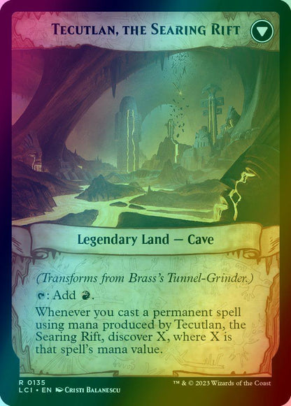 Brass's Tunnel-Grinder // Tecutlan, the Searing Rift [135] [The Lost Caverns of Ixalan] [Foil]
