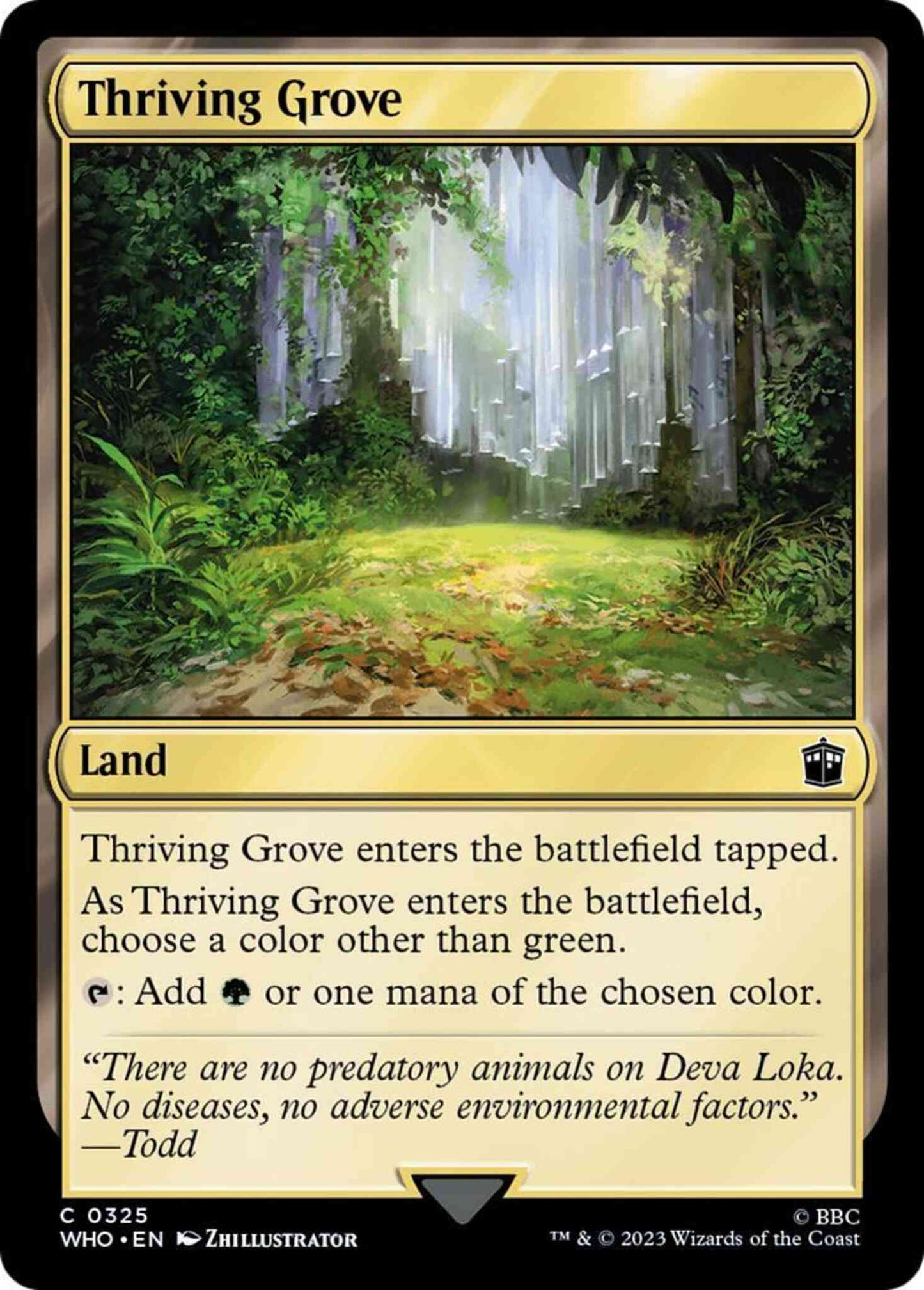 Thriving Grove [325] [Universes Beyond: Doctor Who] [Non-Foil]