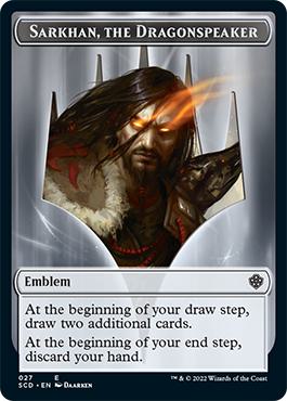 Sarkhan, The Dragonspeaker Emblem (27) // Sarkhan, The Dragonspeaker Emblem (27) [Starter Commander Decks: Tokens] [Non-Foil]