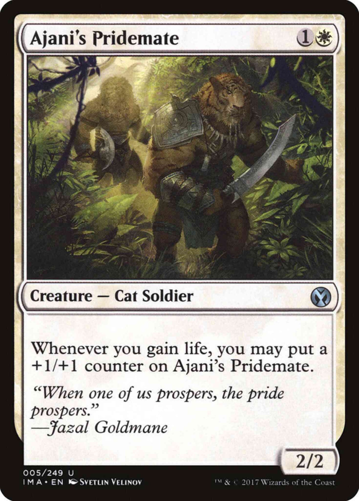 Ajani's Pridemate [5] [Iconic Masters] [Non-Foil]