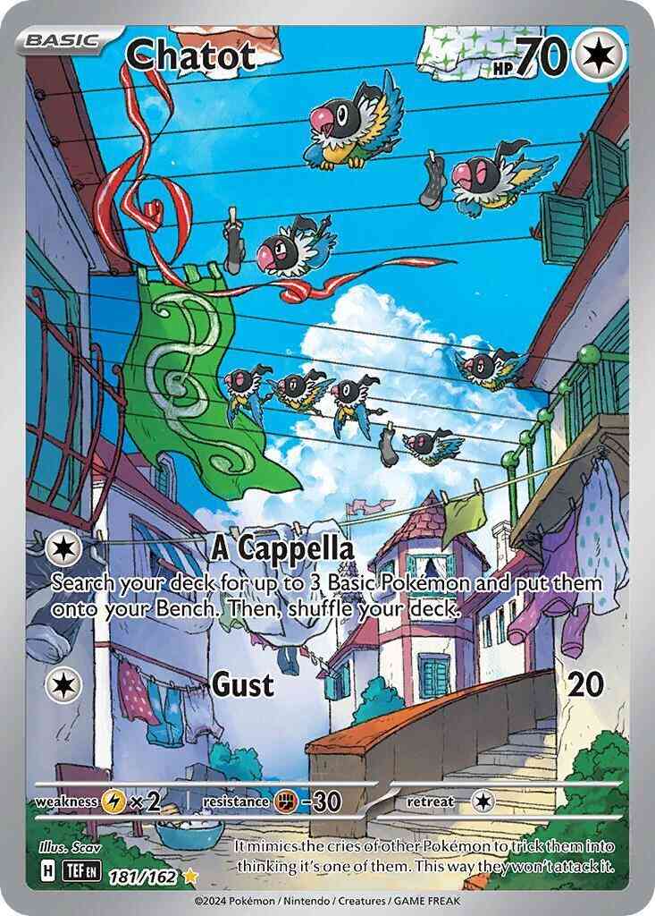 Chatot - 181/162 - Illustration Rare [sv05-181] [Ultra]