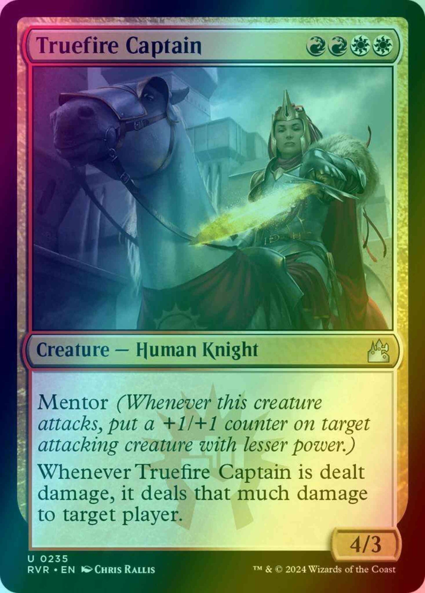 Truefire Captain [235] [Ravnica Remastered] [Foil]