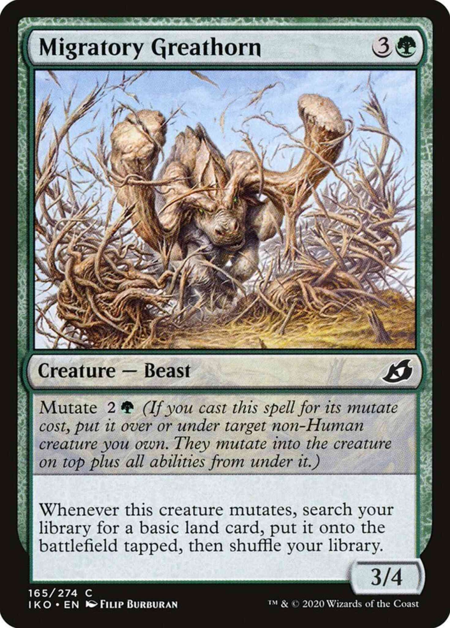 Migratory Greathorn [165] [Ikoria: Lair of Behemoths] [Non-Foil]
