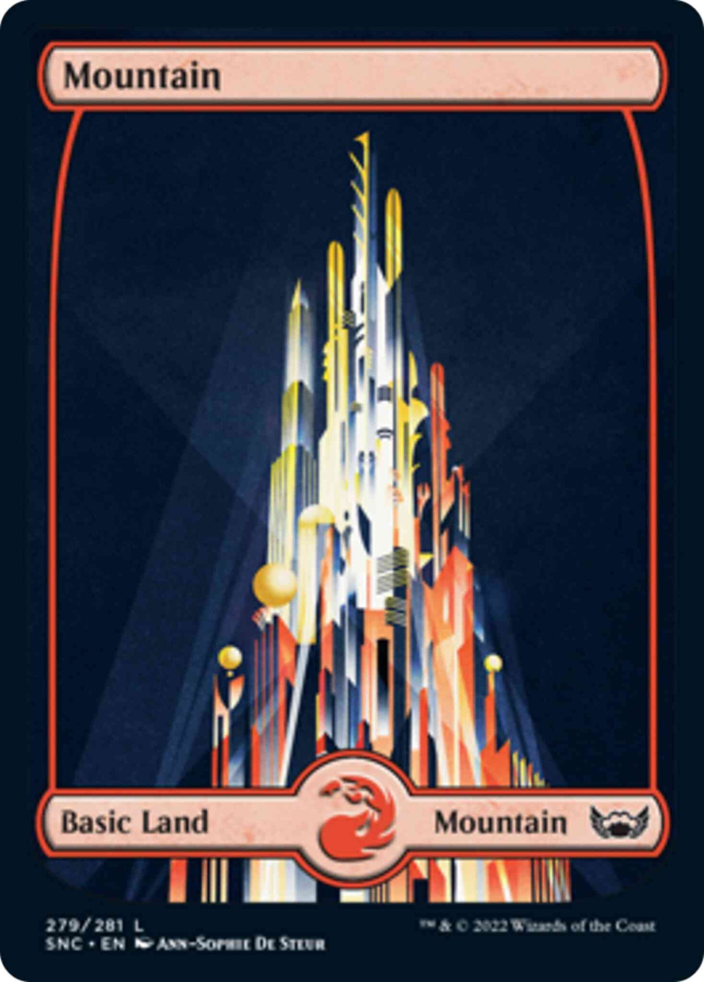 Mountain [279] [Full Art] [Metropolis] [Streets of New Capenna] [Non-Foil]