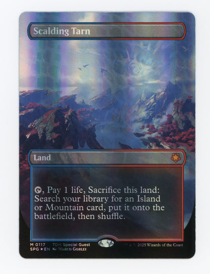 Scalding Tarn — Borderless|Dragonscale Foil — ID 18169