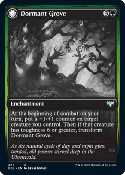 Dormant Grove // Gnarled Grovestrider [465] [Innistrad: Double Feature] [Non-Foil]