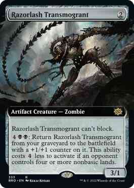 Razorlash Transmogrant [333] [Extended Art] [The Brothers' War] [Non-Foil]