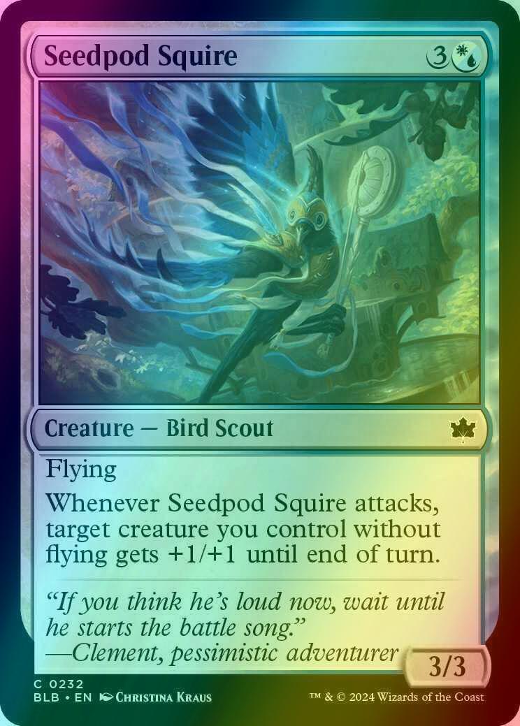 Seedpod Squire [232] [Bloomburrow] [Foil]