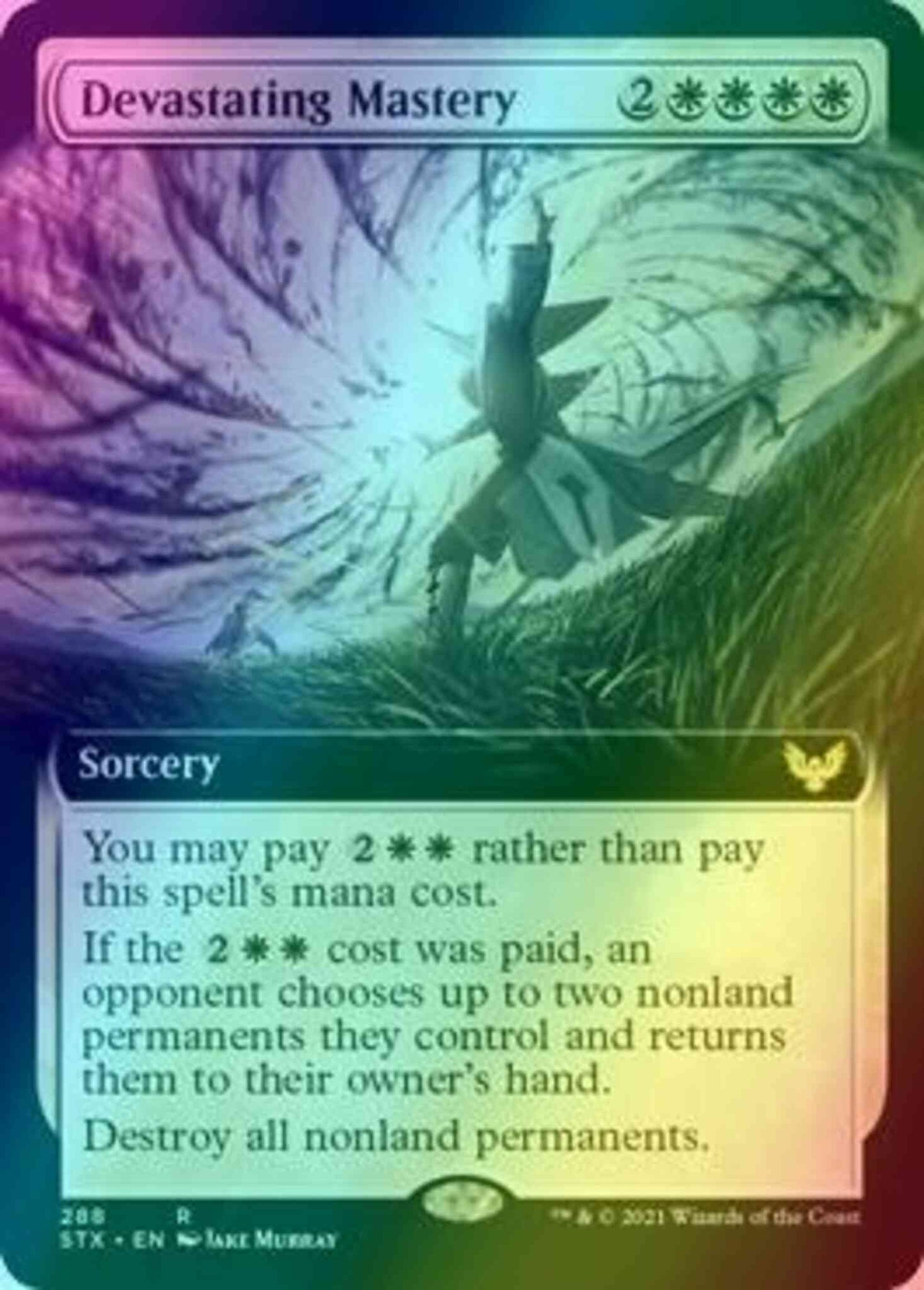 Devastating Mastery [288] [Extended Art] [Strixhaven: School of Mages] [Foil]