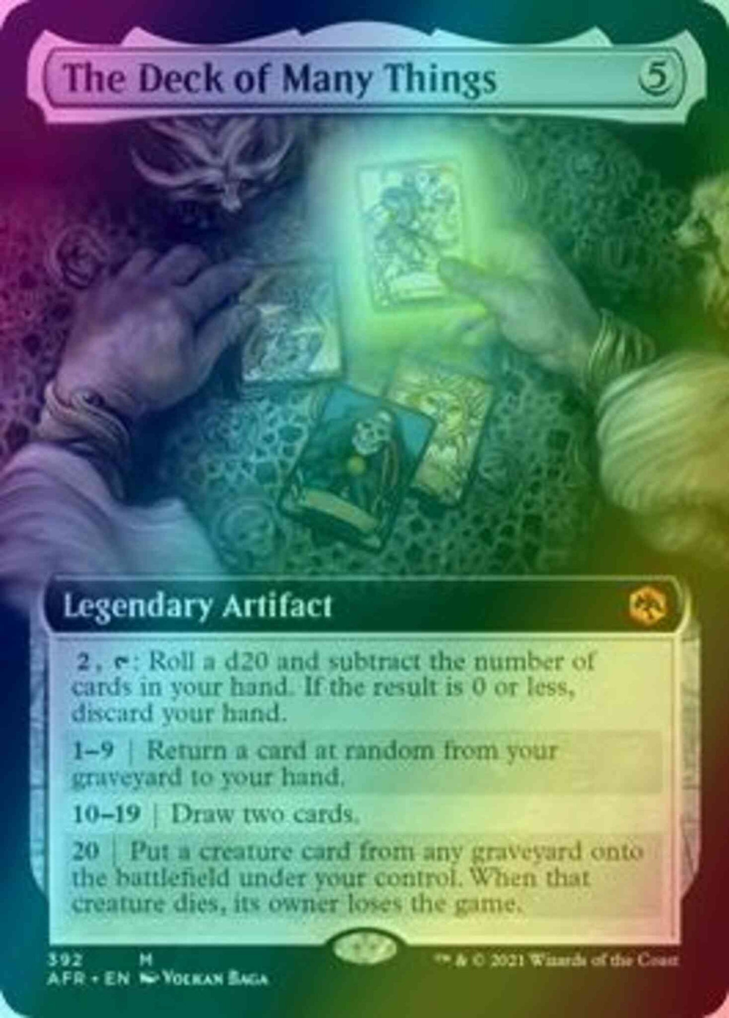 The Deck of Many Things [392] [Extended Art] [Adventures in the Forgotten Realms] [Foil]