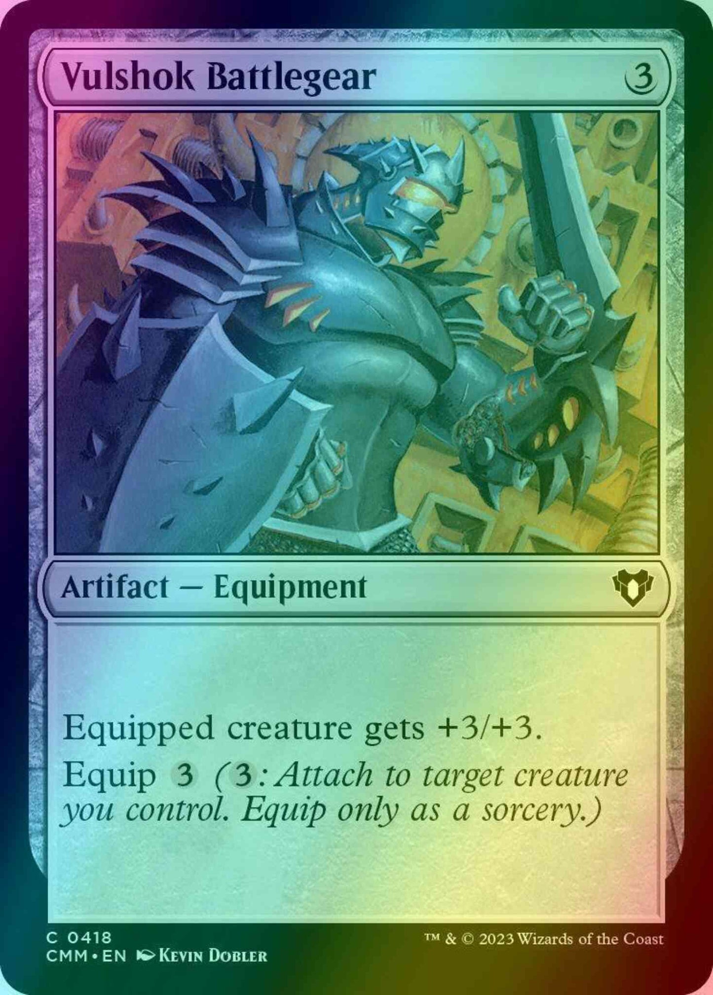 Vulshok Battlegear [418] [Commander Masters] [Foil]