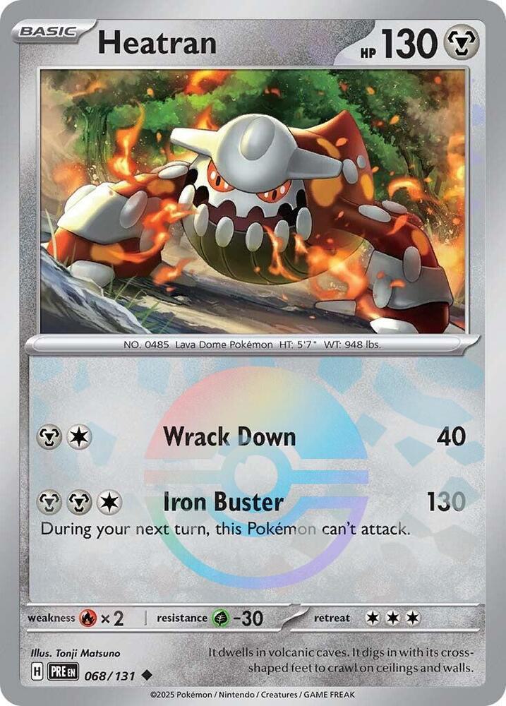 Heatran - Poké Ball Pattern - 068/131 - Uncommon [sv085-068] [Reverse Holo]