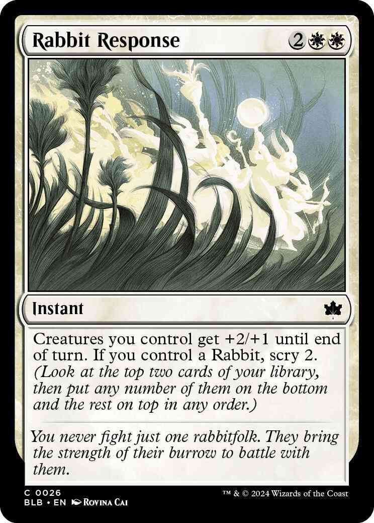 Rabbit Response [26] [Bloomburrow] [Non-Foil]
