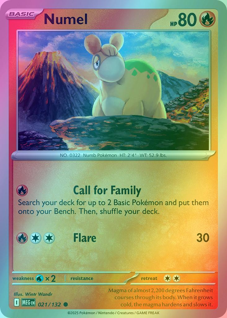 Numel - 021/132 - Common [me01-021] [Reverse Holo]