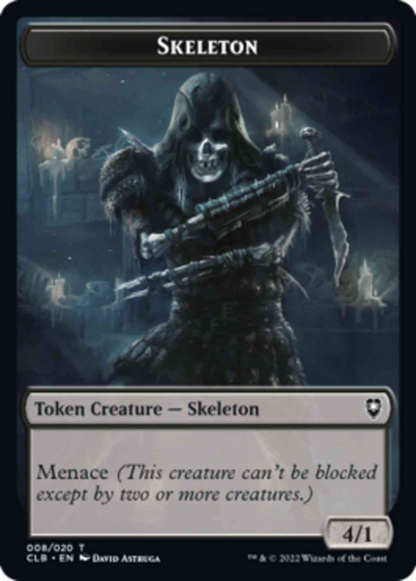 Skeleton Token [08] [Commander Legends: Battle for Baldur's Gate: Tokens] [Non-Foil]