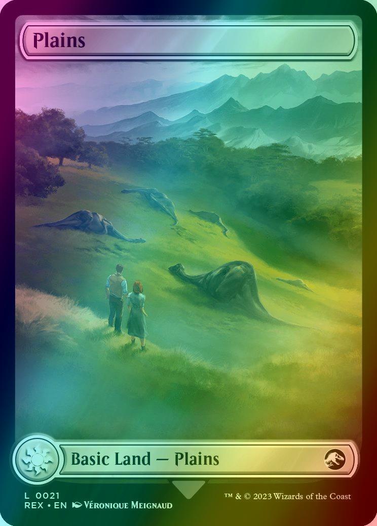 Plains // Plains [21] [Full Art] [Universes Beyond: Jurassic World Collection] [Foil]