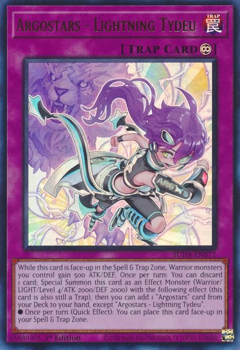 Argostars - Lightning Tydeu - SUDA-EN071 - Ultra Rare - 1st Edition