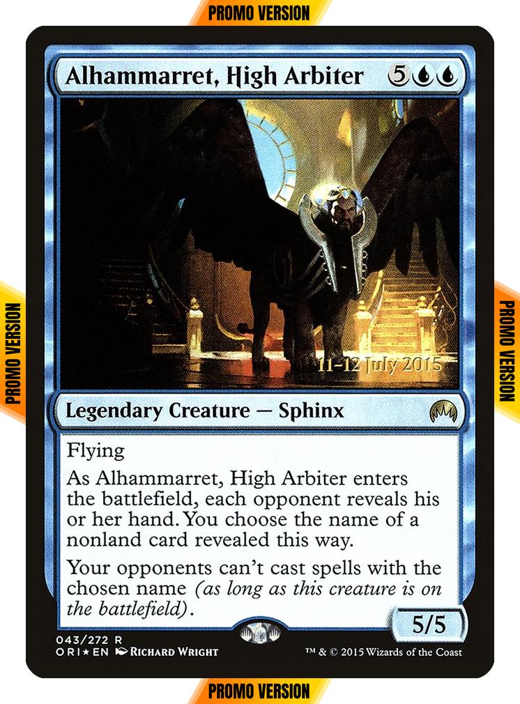 Alhammarret, High Arbiter [43s] [Magic Origins Promos] [Foil]