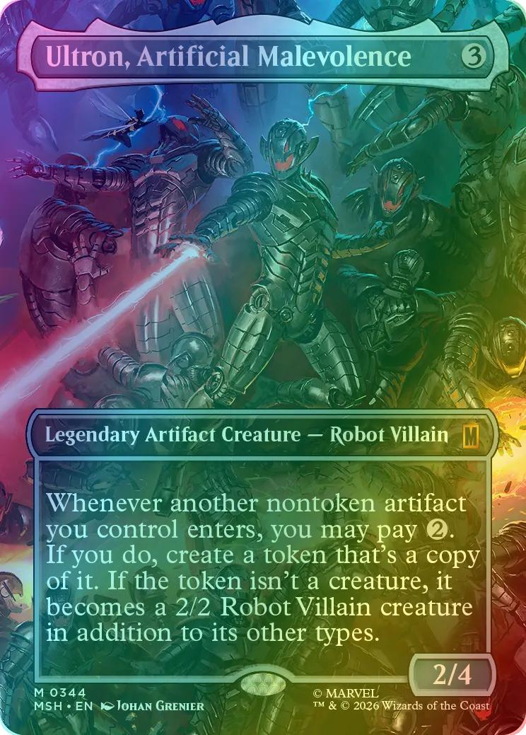 Ultron, Artificial Malevolence [344] [Borderless] [Scene] [Marvel Super Heroes] [Foil]