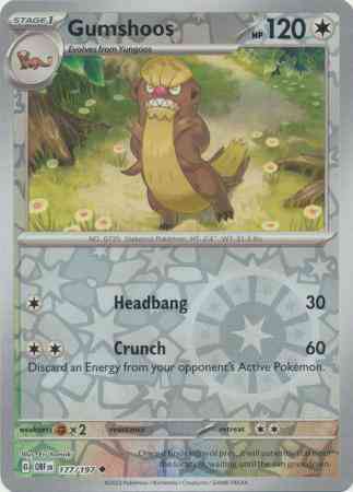 Gumshoos - 177/197 - Uncommon [sv03-177] [Reverse Holo]