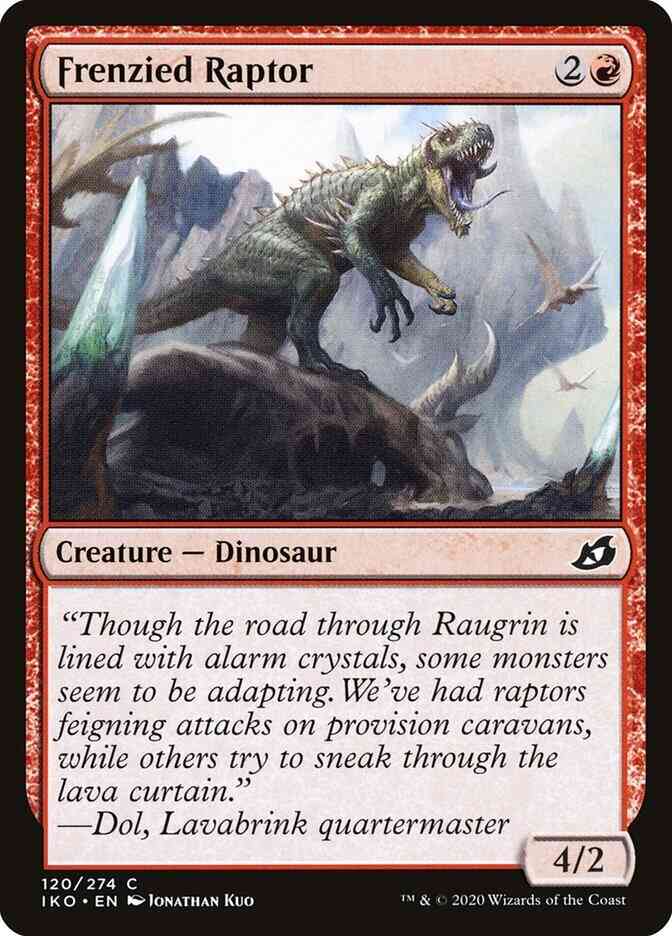 Frenzied Raptor [120] [Ikoria: Lair of Behemoths] [Non-Foil]