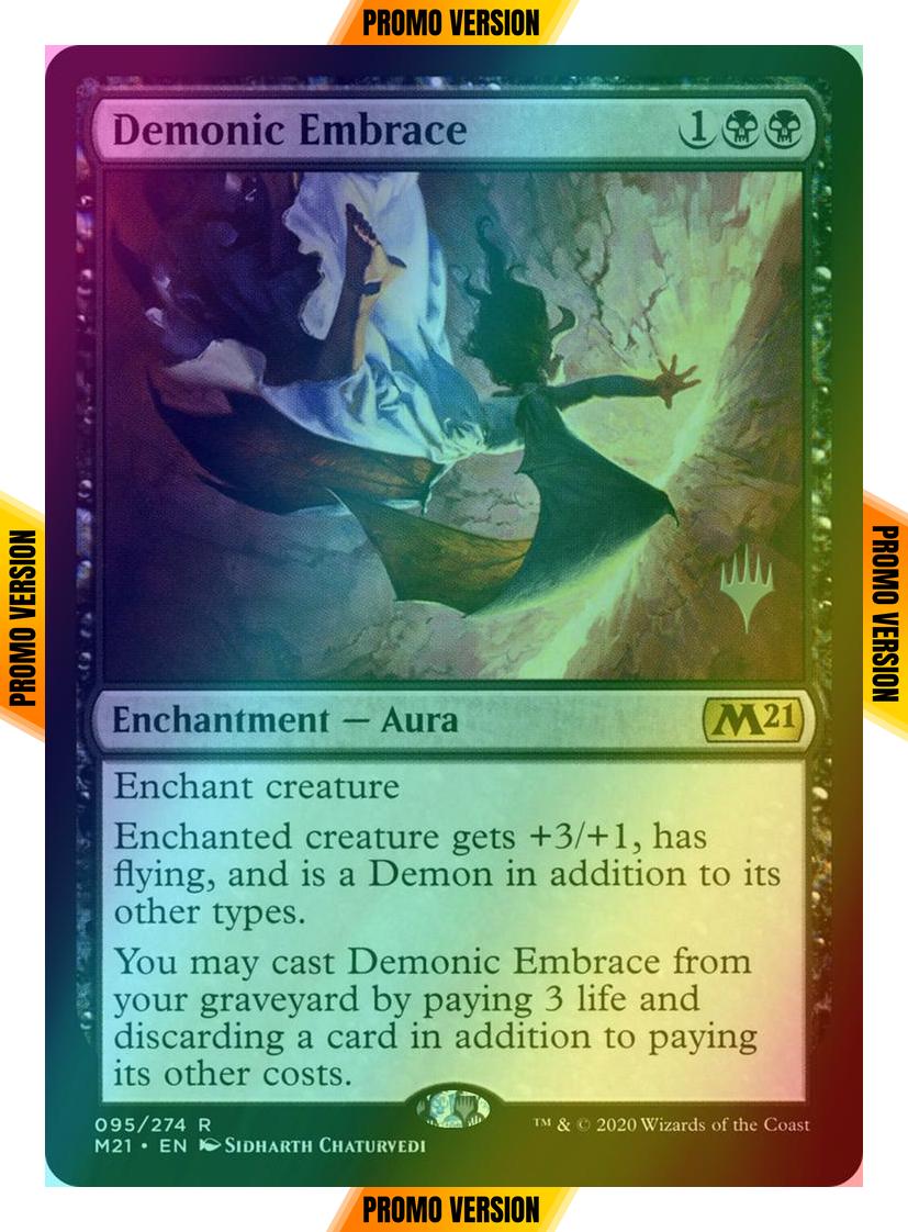 Demonic Embrace [Promo Pack] [95p] [Core Set 2021 Promos] [Foil]