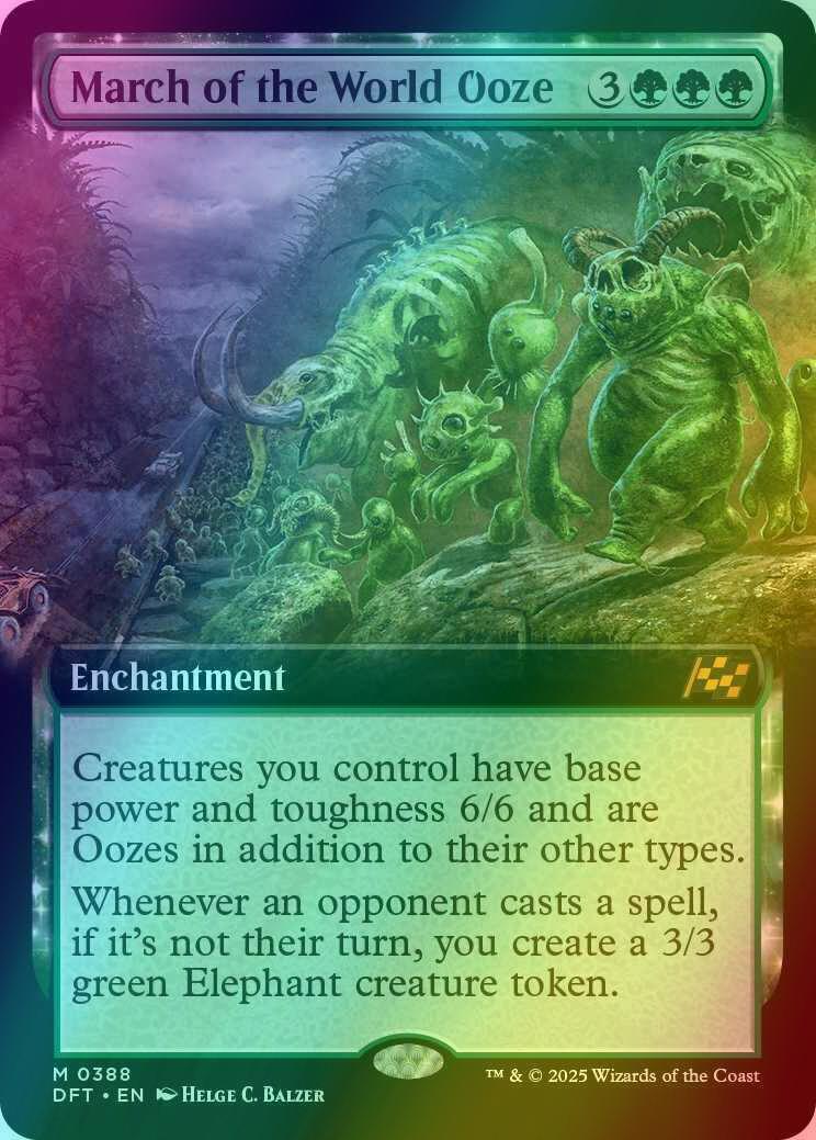 March of the World Ooze [388] [Extended Art] [Aetherdrift] [Foil]