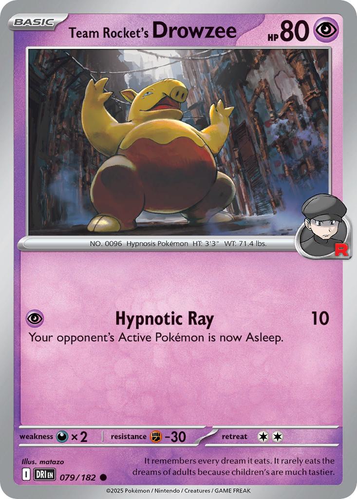 Team Rocket's Drowzee - 079/182 - Common [sv10-079] [Non-Holo]