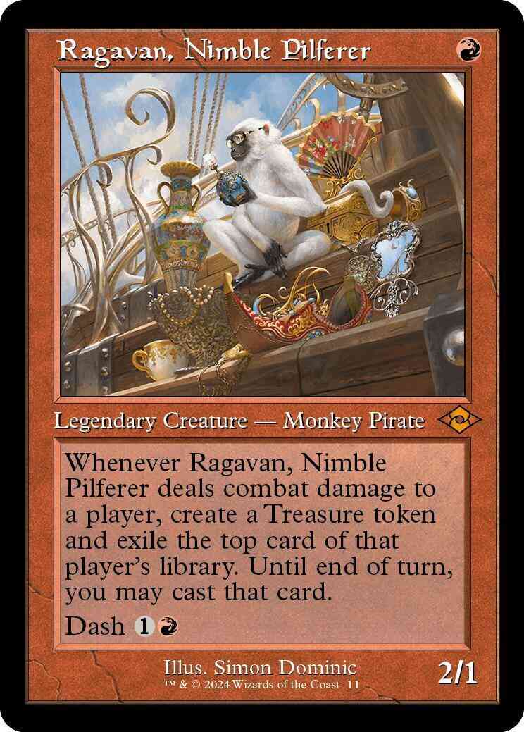 Ragavan, Nimble Pilferer [11] [Retro Frame] [Modern Horizons Retro Reprints] [Foil]