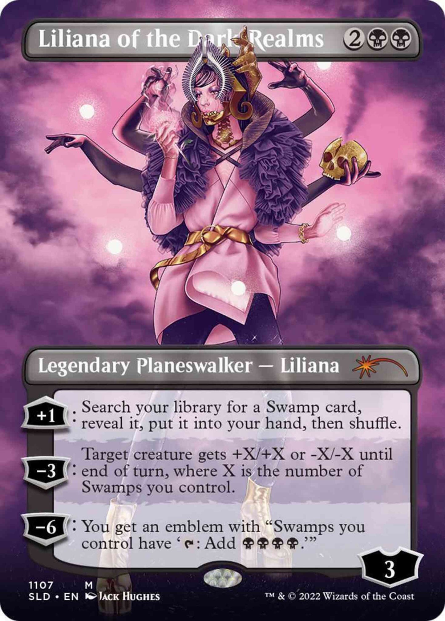 Liliana of the Dark Realms [1107] [Borderless] [If Looks Could Kill] [Secret Lair Drop] [Non-Foil]