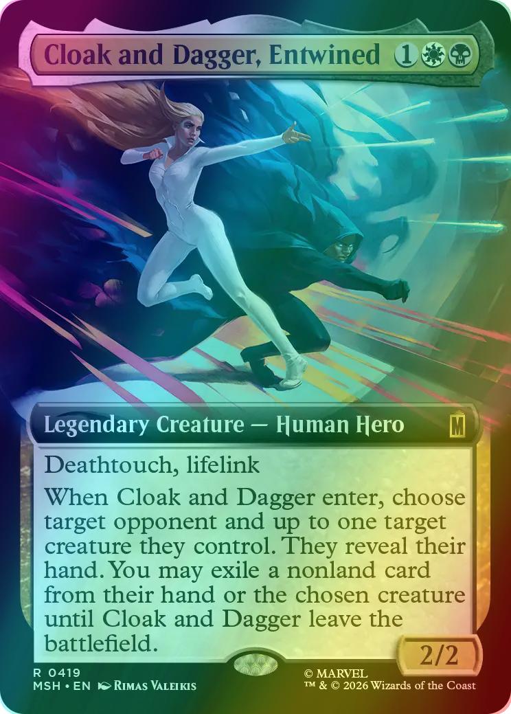 Cloak and Dagger, Entwined [419] [Extended Art] [Marvel Super Heroes] [Foil]