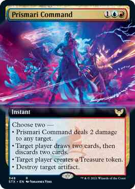 Prismari Command [348] [Extended Art] [Strixhaven: School of Mages] [Non-Foil]